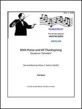 With Praise and all Thanksgiving Toccata P.O.D. cover